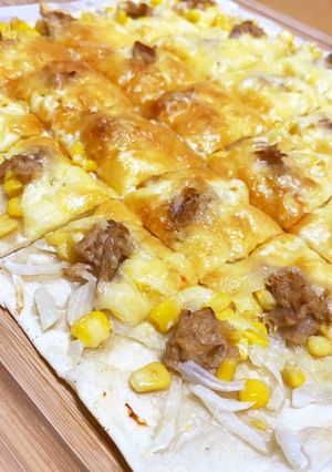 ツナマヨコーンピザ★ クリスピーピザ-レシピのメイン写真