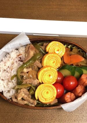 自分弁当・チンジャオ丼-レシピのメイン写真