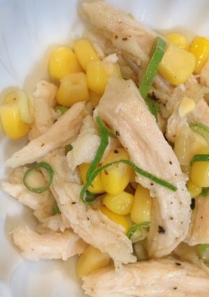 コンビニのサラダチキンサラダ！-レシピのメイン写真