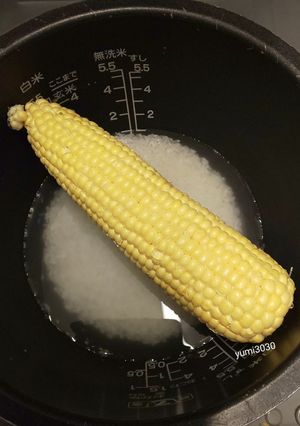 炊飯器でとうもろこし!!-レシピのメイン写真