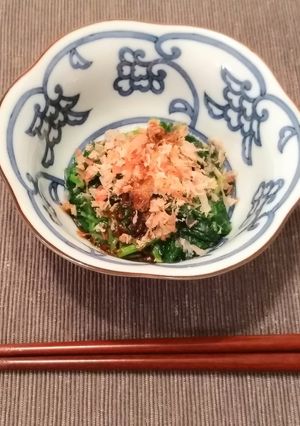簡単！美味しい！モロヘイヤのおかか和え-レシピのメイン写真