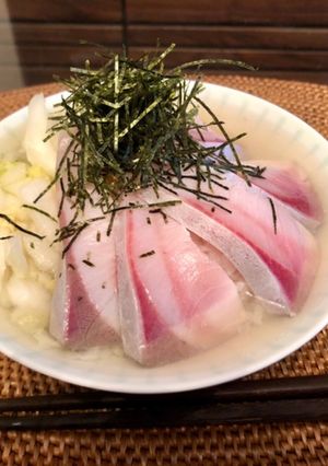 夏バテに♡ぶりと白菜漬物のお茶漬け-レシピのメイン写真