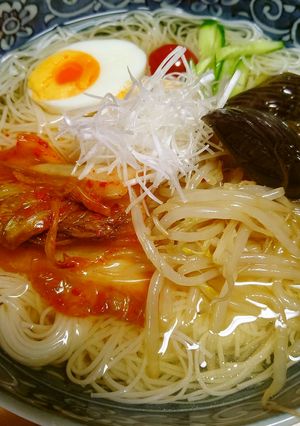 普通の冷麦に飽きたら「韓国冷麺風」-レシピのメイン写真