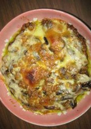 ミンチ＆茄子のカレーチーズ（グラタン風）-レシピのメイン写真