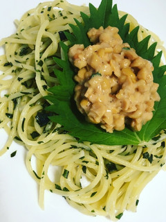 納豆大葉ジェノベーゼ-レシピのメイン写真