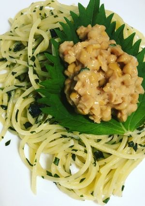 納豆大葉ジェノベーゼ-レシピのメイン写真