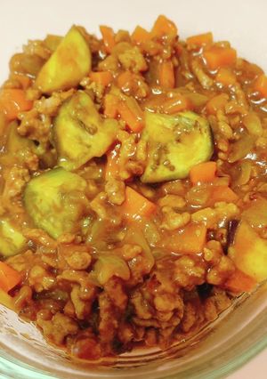 ナスのキーマカレー-レシピのメイン写真
