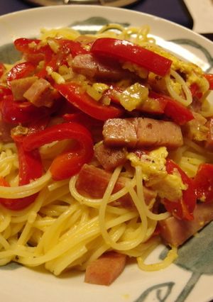 まろ旨！スパムとパプリカのエッグペペロン-レシピのメイン写真