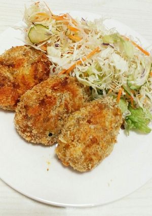 余ったキーマカレーでかぼちゃコロッケ-レシピのメイン写真