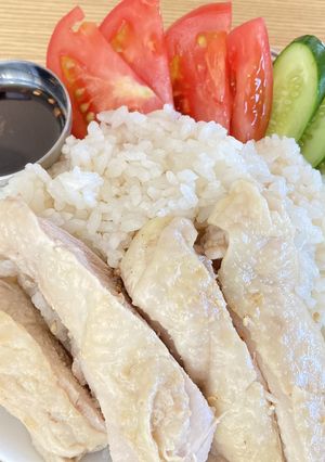 炊飯器で楽チン♪ハイナンチキンライス-レシピのメイン写真