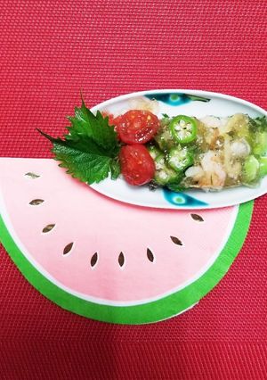 簡単♪夏野菜のゼリー寄せ-レシピのメイン写真