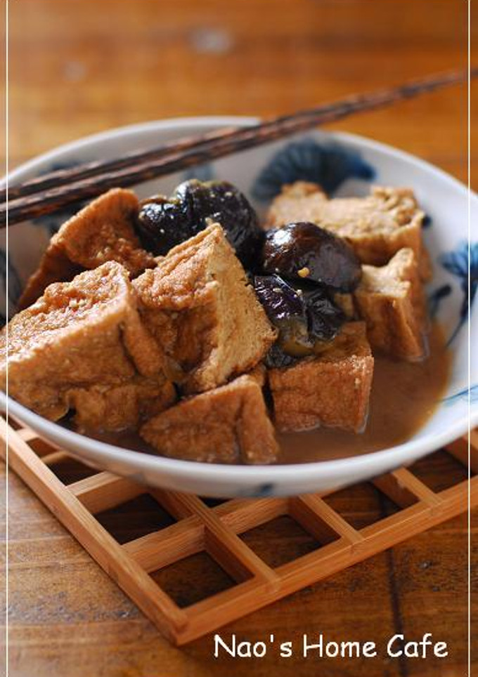厚揚げと茄子の甘味噌煮込み♡-レシピのメイン写真