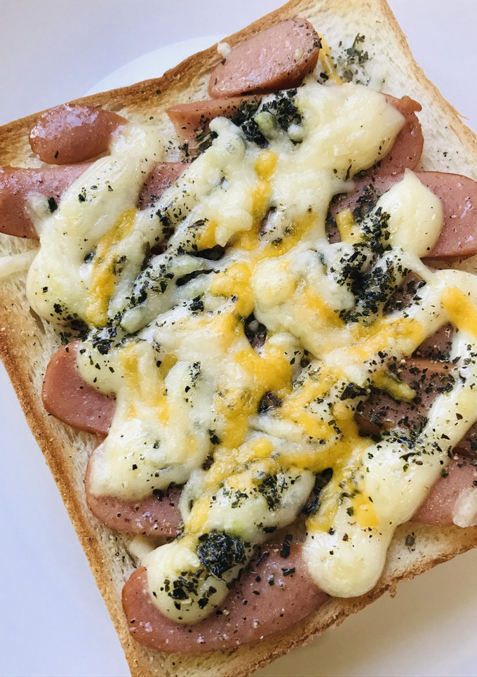 ソーセージとチーズ＆マヨネーズトースト-レシピのメイン写真