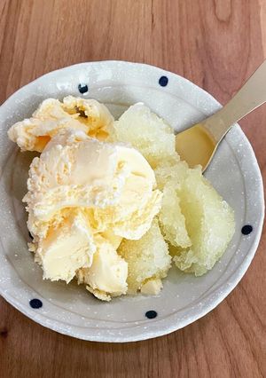 暑い日のデザート！サクレりんごバニラ-レシピのメイン写真
