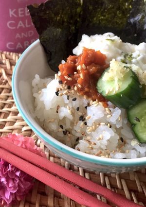 山芋 ウニ 糠漬けスタミナ ぶっかけご飯-レシピのメイン写真