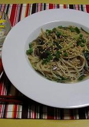 なすの温そうめん-レシピのメイン写真
