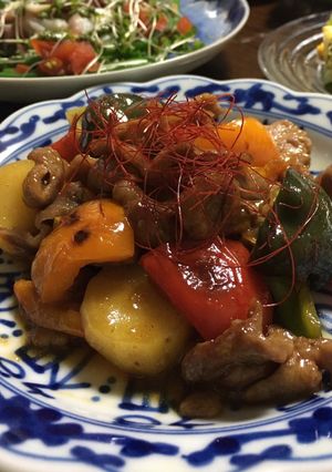 カラフルパプリカのチンジャオロース風-レシピのメイン写真