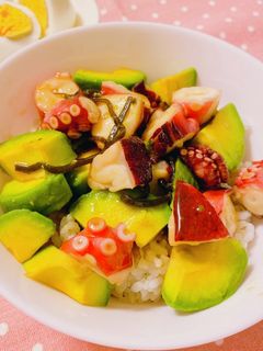 タコアボカド丼〜-レシピのメイン写真