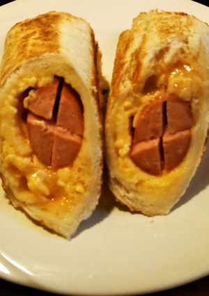 $食パンでウインナーロール$-レシピのメイン写真