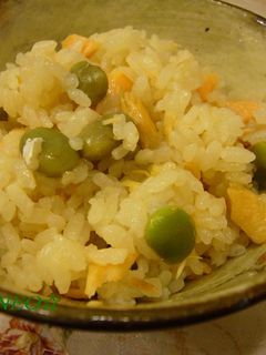 鮭と枝豆で☆炊き込みご飯☆-レシピのメイン写真