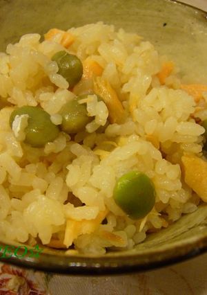 鮭と枝豆で☆炊き込みご飯☆-レシピのメイン写真