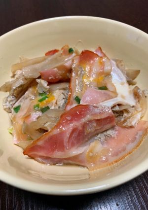 ゴボウとベーコンの卵とじ-レシピのメイン写真