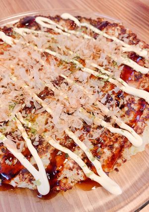 オートミールでふわとろお好み焼き♪-レシピのメイン写真