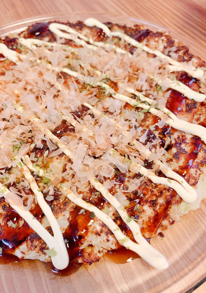 オートミールでふわとろお好み焼き♪-レシピのメイン写真