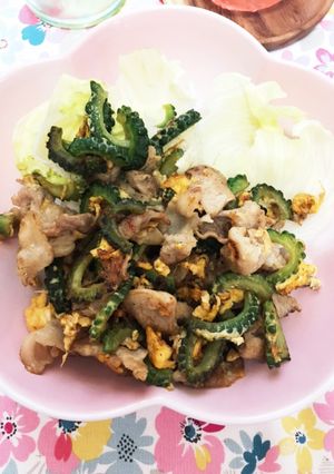 豚こまとゴーヤの甘辛卵炒め-レシピのメイン写真