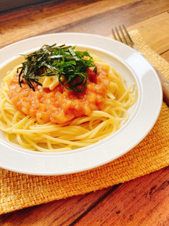 大葉香る♪和風たらこスパゲッティ-レシピのメイン写真