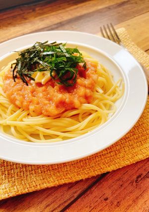 大葉香る♪和風たらこスパゲッティ-レシピのメイン写真