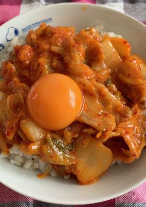 豚キムチ丼-レシピのメイン写真