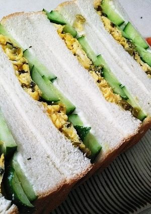 高菜入り☆和風卵サンドイッチ-レシピのメイン写真