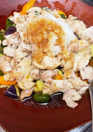 鶏肉と素揚げ野菜のみぞれがけ-レシピのメイン写真