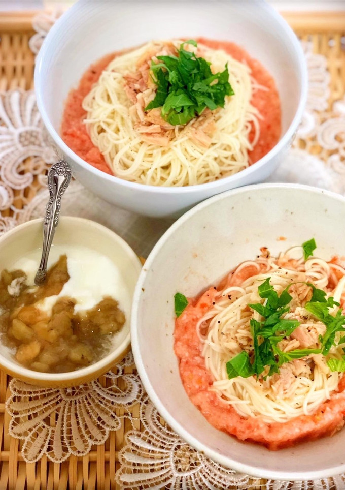 トマトと大根おろしのツナ冷やしそうめん-レシピのメイン写真