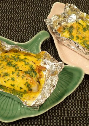 ヒラメの香味オーブン焼き-レシピのメイン写真