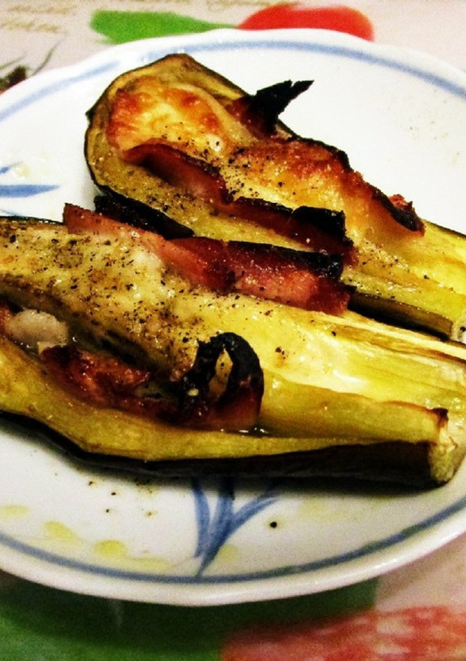 ナスのハムとチーズのはさみ焼き-レシピのメイン写真
