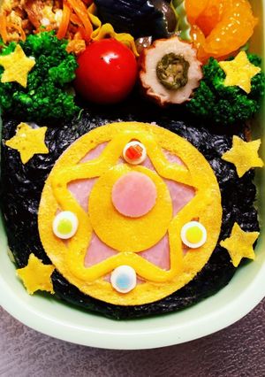 セーラームーンのコンパクト＊キャラ弁-レシピのメイン写真