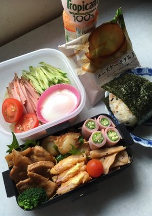 高校男子お弁当　1.8.30-レシピのメイン写真