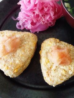 オートミール明太ふりかけおにぎり-レシピのメイン写真