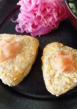 オートミール明太ふりかけおにぎり-レシピのメイン写真