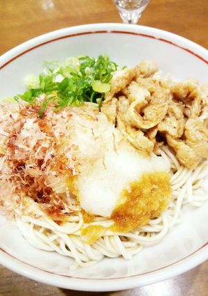 刻みきつねとおろしの冷やしぶっかけそば-レシピのメイン写真