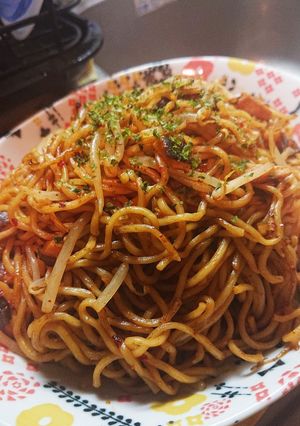 お肉の代わりに椎茸焼きそば★-レシピのメイン写真
