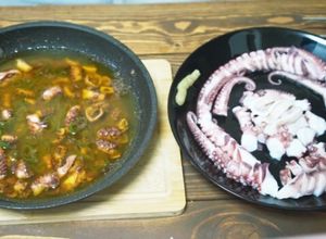 タコのアヒージョと茹で蛸の刺身-レシピのメイン写真