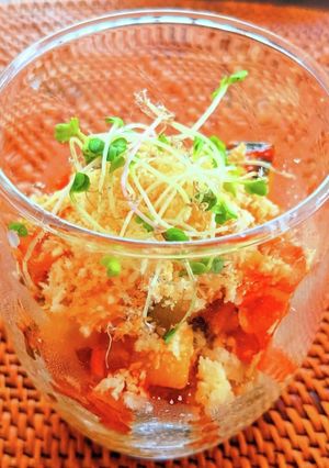 夏野菜のトマトソースのポテトクリーム-レシピのメイン写真