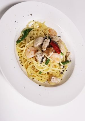 ブリとインゲンのペペロンチーノ-レシピのメイン写真