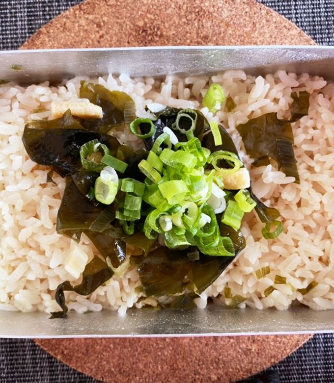 メスティンで即席味噌汁炊き込みご飯-レシピのメイン写真