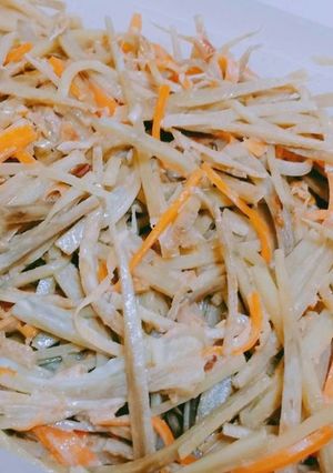 かつおだしのごぼうサラダ-レシピのメイン写真