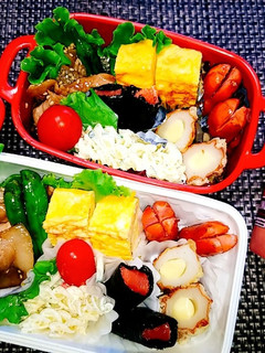息子と娘のお弁当'20.8.31-レシピのメイン写真