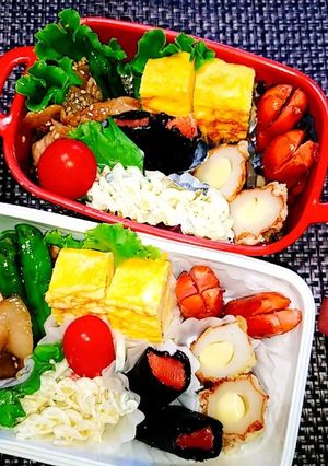 息子と娘のお弁当'20.8.31-レシピのメイン写真